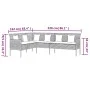 2-teilige Garten-Essgruppe mit schwarzen Kissen aus synthetischem Rattan von vidaXL, Gartensets - Ref: Foro24-362338, Preis: ...