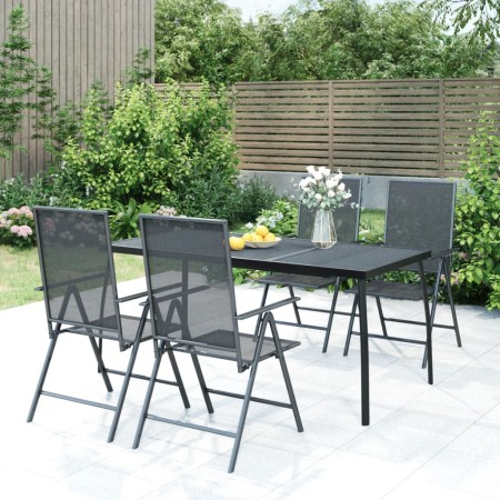 Anthrazitgrauer Gartentisch aus Stahlgeflecht, 165 x 80 x 72 cm von vidaXL, Gartentische - Ref: Foro24-362734, Preis: 125,17 ...
