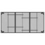 Anthrazitgrauer Gartentisch aus Stahlgeflecht, 165 x 80 x 72 cm von vidaXL, Gartentische - Ref: Foro24-362734, Preis: 125,17 ...