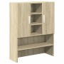 Mueble para lavadora 2 piezas madera de ingeniería roble Sonoma