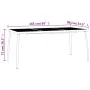 Anthracite gray steel mesh garden table 165x80x72 cm by vidaXL, Garden tables - Ref: Foro24-362734, Price: 123,70 €, Discount: %