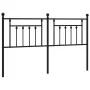 Black metal headboard 180 cm by vidaXL, Headboards and footboards - Ref: Foro24-353573, Price: 51,79 €, Discount: %