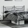 Black metal headboard 180 cm by vidaXL, Headboards and footboards - Ref: Foro24-353573, Price: 51,79 €, Discount: %