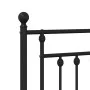 Black metal headboard 180 cm by vidaXL, Headboards and footboards - Ref: Foro24-353573, Price: 51,79 €, Discount: %