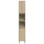 Set de muebles de baño 3 pzas madera contrachapada roble Sonoma