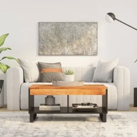 Mesa de centro de madera maciza de acacia 90x50x40 cm de vidaXL, Mesas de centro - Ref: Foro24-352870, Precio: 133,15 €, Desc...