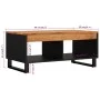 Mesa de centro de madera maciza de acacia 90x50x40 cm de vidaXL, Mesas de centro - Ref: Foro24-352870, Precio: 133,15 €, Desc...