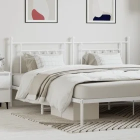 Cabecero de metal blanco 200 cm de vidaXL, Cabeceros y pies de cama - Ref: Foro24-353624, Precio: 44,15 €, Descuento: %