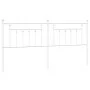 Cabecero de metal blanco 200 cm de vidaXL, Cabeceros y pies de cama - Ref: Foro24-353624, Precio: 44,15 €, Descuento: %