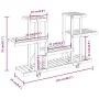 Soporte para flores con ruedas madera maciza abeto 110x25x78 cm de vidaXL, Soportes para macetas - Ref: Foro24-362855, Precio...