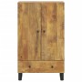 Sideboard mit Eisenschublade und massivem Mangoholz 60x33x100 cm von vidaXL, Sideboards - Ref: Foro24-352936, Preis: 207,13 €...