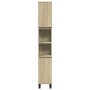 Set de muebles de baño 3 pzas madera contrachapada roble Sonoma