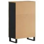 Aparador con cajón hierro y madera maciza mango 60x33x100 cm de vidaXL, Aparadores - Ref: Foro24-352936, Precio: 202,45 €, De...