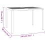 Anthrazitgrauer Gartentisch aus Stahl 110x80x72 cm von vidaXL, Gartentische - Ref: Foro24-362745, Preis: 156,15 €, Rabatt: %