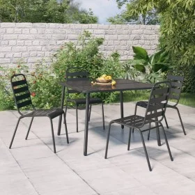 Anthrazitgrauer Gartentisch aus Stahl 100x100x71 cm von vidaXL, Gartentische - Ref: Foro24-362738, Preis: 125,94 €, Rabatt: %