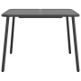 Mesa de jardín de acero gris antracita 100x100x71 cm
