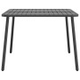 Mesa de jardín de acero gris antracita 100x100x71 cm