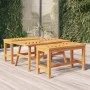 Solid acacia wood coffee table 100x50x45 cm by vidaXL, Garden tables - Ref: Foro24-362233, Price: 84,17 €, Discount: %