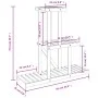 Solid fir wood flower stand 81x25x75.5 cm by vidaXL, Pot stands - Ref: Foro24-362871, Price: 32,05 €, Discount: %