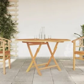Folding garden table solid teak wood 110x110x75 cm by vidaXL, Garden tables - Ref: Foro24-362617, Price: 161,85 €, Discount: %