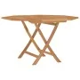 Mesa de jardín plegable madera maciza de teca 110x110x75 cm de vidaXL, Mesas de jardín - Ref: Foro24-362617, Precio: 161,85 €...