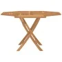 Mesa de jardín plegable madera maciza de teca 110x110x75 cm de vidaXL, Mesas de jardín - Ref: Foro24-362617, Precio: 161,85 €...