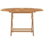 Folding garden table solid teak wood 110x110x75 cm by vidaXL, Garden tables - Ref: Foro24-362617, Price: 164,74 €, Discount: %