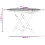 Folding garden table solid teak wood 110x110x75 cm by vidaXL, Garden tables - Ref: Foro24-362617, Price: 164,74 €, Discount: %