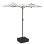 Sandweißer Doppelsonnenschirm 316x240 cm von vidaXL, Sonnenschirme - Ref: Foro24-362961, Preis: 132,43 €, Rabatt: %