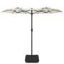 Sombrilla doble blanco arena 316x240 cm de vidaXL, Sombrillas - Ref: Foro24-362961, Precio: 132,57 €, Descuento: %
