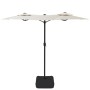 Sandweißer Doppelsonnenschirm 316x240 cm von vidaXL, Sonnenschirme - Ref: Foro24-362961, Preis: 132,43 €, Rabatt: %