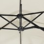 Sandweißer Doppelsonnenschirm 316x240 cm von vidaXL, Sonnenschirme - Ref: Foro24-362961, Preis: 132,43 €, Rabatt: %
