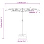 Sandweißer Doppelsonnenschirm 316x240 cm von vidaXL, Sonnenschirme - Ref: Foro24-362961, Preis: 132,43 €, Rabatt: %