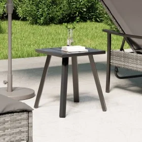 Anthrazitgrauer Gartentisch aus Stahl 34x34x38 cm von vidaXL, Gartensets - Ref: Foro24-362809, Preis: 38,85 €, Rabatt: %