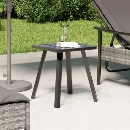 Mesa de jardín de acero gris antracita 34x34x38 cm de vidaXL, Conjuntos de jardín - Ref: Foro24-362809, Precio: 38,85 €, Desc...
