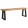 Bench with live edge solid acacia wood 140 cm by vidaXL, Benches for halls and storage - Ref: Foro24-353294, Price: 155,22 €,...