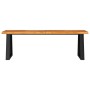 Bank mit Live-Kante aus massivem Akazienholz 140 cm von vidaXL, Bänke für Hallen und Lager - Ref: Foro24-353294, Preis: 158,2...