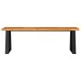 Bench with live edge solid acacia wood 140 cm by vidaXL, Benches for halls and storage - Ref: Foro24-353294, Price: 155,22 €,...