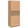 Armario de madera de ingeniería roble artesanal 80x50x200 cm