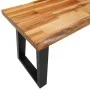 Bench with live edge solid acacia wood 140 cm by vidaXL, Benches for halls and storage - Ref: Foro24-353294, Price: 155,22 €,...