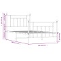 Bed frame with headboard and black metal footboard 100x190cm by vidaXL, Beds and slatted bases - Ref: Foro24-353549, Price: 9...