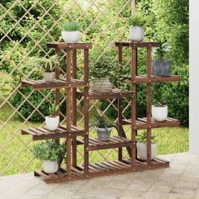 Massivholzblumenständer aus Fichtenholz 110x25x110,5 cm von vidaXL, Topfständer - Ref: Foro24-362857, Preis: 70,88 €, Rabatt: %