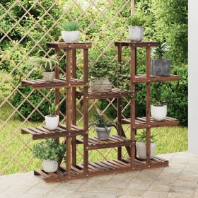 Soporte para flores madera maciza de abeto 110x25x110,5 cm by vidaXL, Pot stands - Ref: Foro24-362857, Price: 66,02 €, Discou...