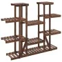 Soporte para flores madera maciza de abeto 110x25x110,5 cm de vidaXL, Soportes para macetas - Ref: Foro24-362857, Precio: 70,...