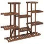 Soporte para flores madera maciza de abeto 110x25x110,5 cm de vidaXL, Soportes para macetas - Ref: Foro24-362857, Precio: 70,...