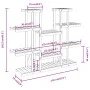 Soporte para flores madera maciza de abeto 110x25x110,5 cm de vidaXL, Soportes para macetas - Ref: Foro24-362857, Precio: 70,...