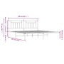 Bettgestell aus weißem Metall mit Kopfteil 200x200 cm von vidaXL, Betten und Lattenroste - Ref: Foro24-353593, Preis: 108,39 ...