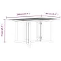Mesa de jardín plegable Butterfly madera de teca 150x90x75 cm de vidaXL, Mesas de jardín - Ref: Foro24-362751, Precio: 263,27...