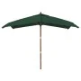 Gartenschirm mit grünem Holzmast 300x300x273 cm von vidaXL, Sonnenschirme - Ref: Foro24-363192, Preis: 82,04 €, Rabatt: %