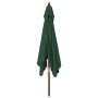 Garden umbrella with green wooden pole 300x300x273 cm by vidaXL, Umbrellas - Ref: Foro24-363192, Price: 82,69 €, Discount: %